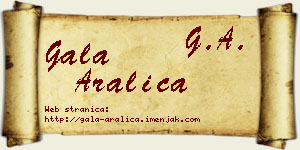 Gala Aralica vizit kartica